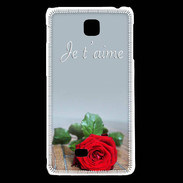 Coque LG F5 Belle rose PR