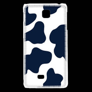 Coque LG F5 vache bleue 