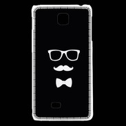 Coque LG F5 moustache & noeud 1
