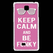 Coque LG F5 Keep Calm Funky Rose