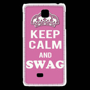 Coque LG F5 Keep Calm Swag Rose