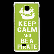 Coque LG F5 Keep Calm Be a Pirate Vert pomme