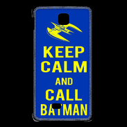 Coque LG F5 Keep Calm Batman Bleu