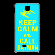 Coque LG F5 Keep Calm Batman Cyan