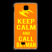 Coque LG F5 Keep Calm Call Batman Orange