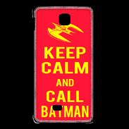 Coque LG F5 Keep Calm Call Batman Rouge