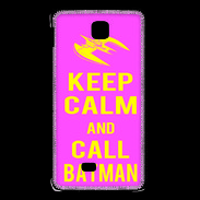 Coque LG F5 Keep Calm Call Batman Rose