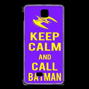 Coque LG F5 Keep Calm Call Batman Violet