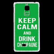 Coque LG F5 Keep Calm Drink champagne Vert