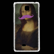 Coque LG F5 Moustache Mona Lisa