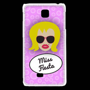 Coque LG F5 Miss Fiesta Blonde