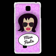 Coque LG F5 Miss Fiesta Brune