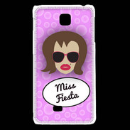 Coque LG F5 Miss Fiesta Chatain