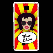 Coque LG F5 Miss Latina Brune