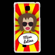 Coque LG F5 Miss Latina Chatain