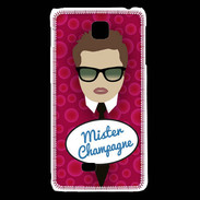 Coque LG F5 Mister Champagne Chatain