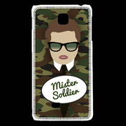 Coque LG F5 Mister Soldier Chatain