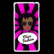 Coque LG F5 Miss Fashion Black