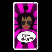 Coque LG F5 Miss Shopping Black