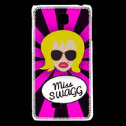 Coque LG F5 Miss Swag Blonde