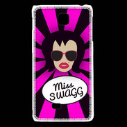 Coque LG F5 Miss Swag Brune