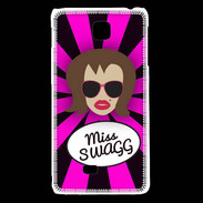 Coque LG F5 Miss Swag Chatain