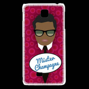 Coque LG F5 Mister Champagne Black