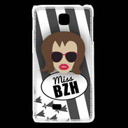 Coque LG F5 Miss Bretagne Chatain