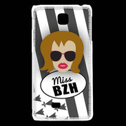 Coque LG F5 Miss Bretagne Rousse