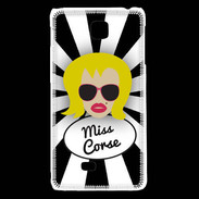 Coque LG F5 Miss Corse Blonde