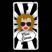 Coque LG F5 Miss Corse Rousse