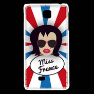 Coque LG F5 Miss France Brune