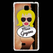 Coque LG F5 Miss Guyane Blonde