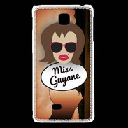 Coque LG F5 Miss Guyane Chatain