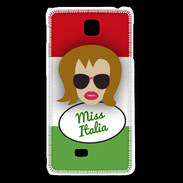 Coque LG F5 Miss Italie Rousse