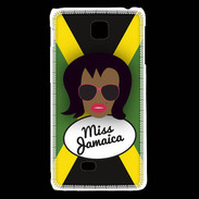 Coque LG F5 Miss Jamaica Black