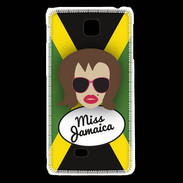 Coque LG F5 Miss Jamaica Chatain
