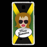 Coque LG F5 Miss Jamaica Rousse