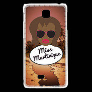 Coque LG F5 Miss Martinique Black