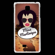 Coque LG F5 Miss Martinique Brune