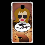 Coque LG F5 Miss Martinique Rousse