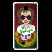 Coque LG F5 Miss Portugal Chatain