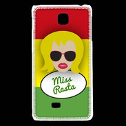 Coque LG F5 Miss Rasta Blonde