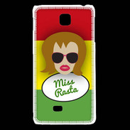 Coque LG F5 Miss Rasta Rousse
