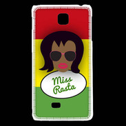 Coque LG F5 Miss Rasta Black