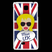 Coque LG F5 Miss UK Blonde