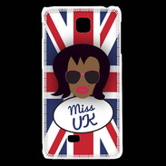 Coque LG F5 Miss UK Black