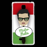 Coque LG F5 Mister Italie Brun