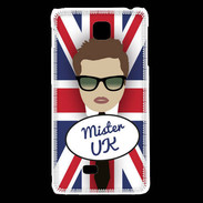 Coque LG F5 Mister UK Chatain