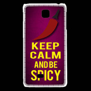 Coque LG F5 Keep Calm and Be Spicy Rose